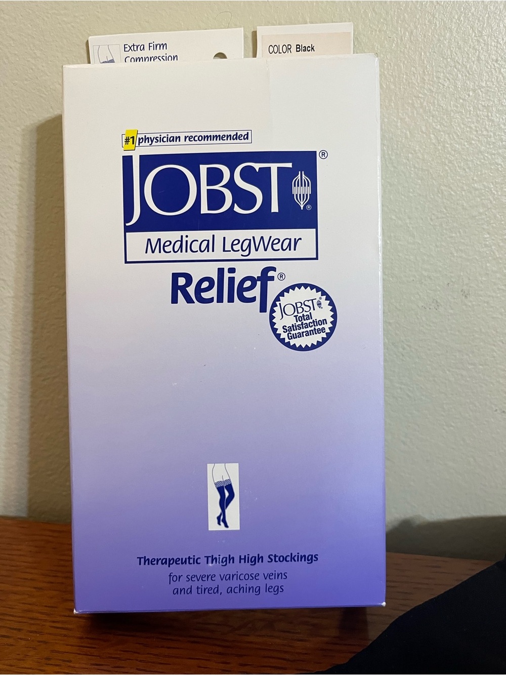 NEW JOBST Therapeutic Thigh High Stockings - Black